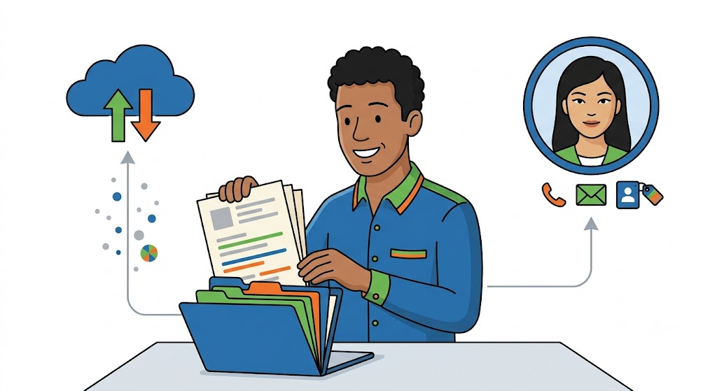 Al je documenten bij de klant via Google Drive